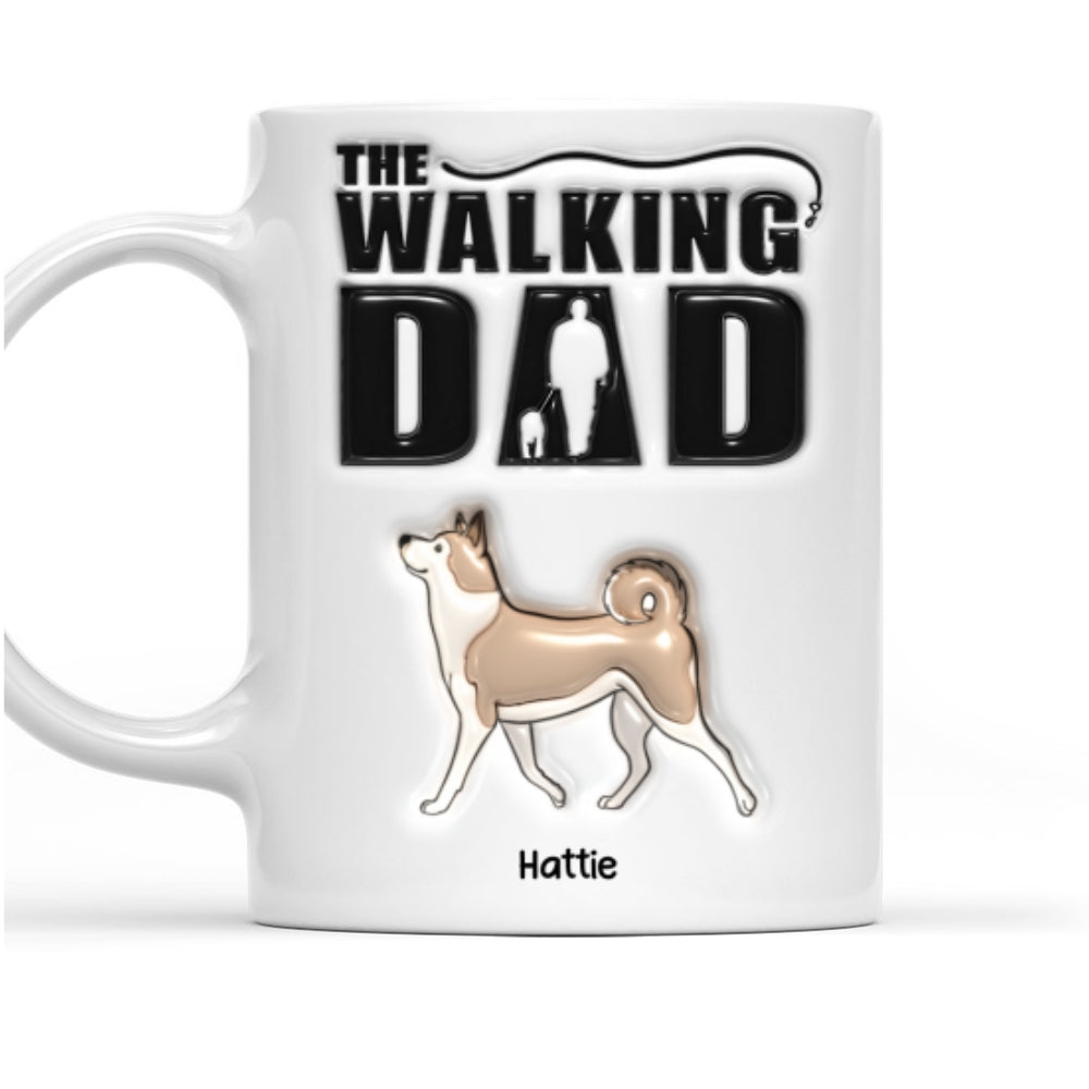 Personalized 3D Inflated Effect Custom Mug for Walking Dad