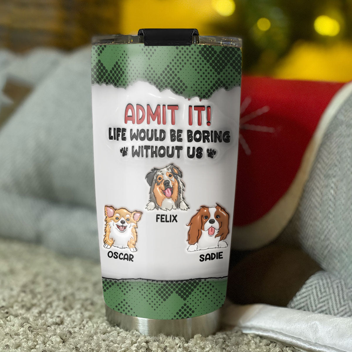 Personalized 3D Inflated Effect Tumbler: Make Life Less Boring
