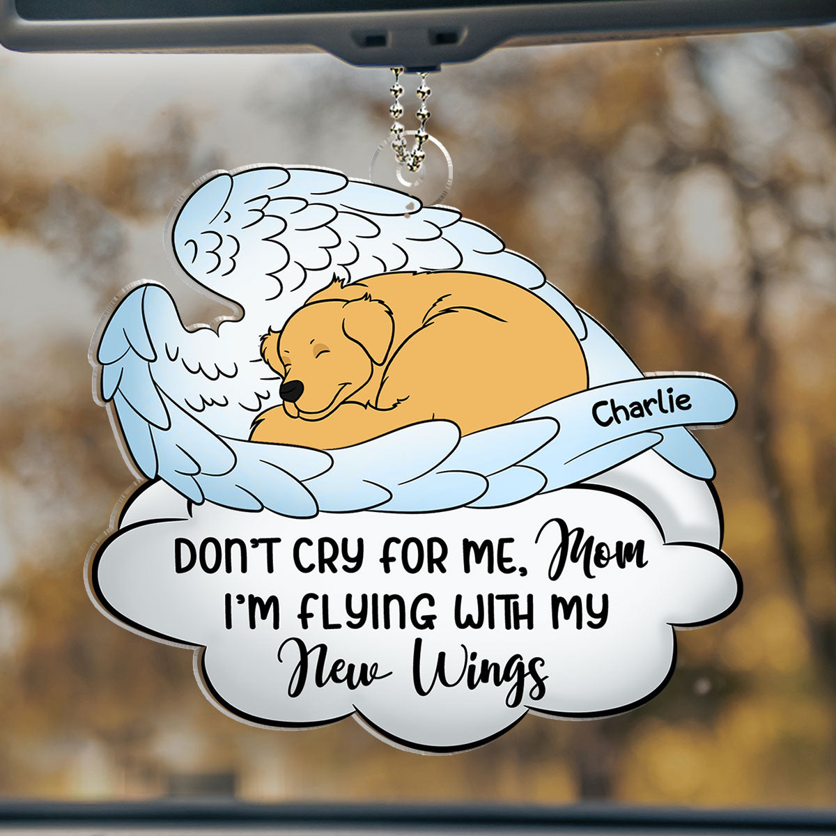 Personalized Acrylic Car Ornament - Cherish Memories on Every Journey