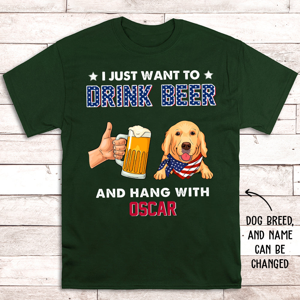 Personalized Unisex Drink Beer T-shirt - Ideal Gift for Pet Lovers