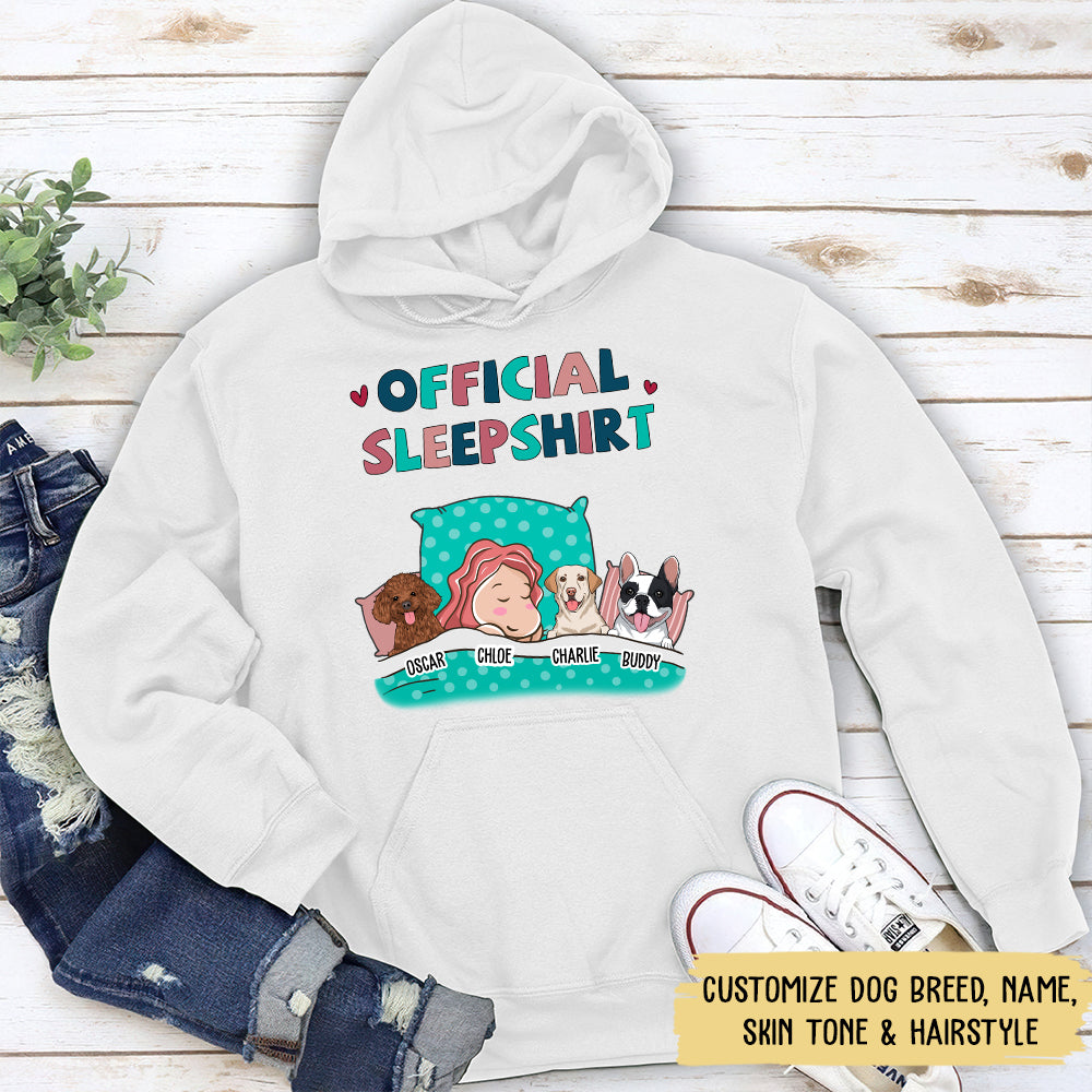 Personalized Custom Dog Official Sleep Hoodie - Ideal Gift for Pet Lovers
