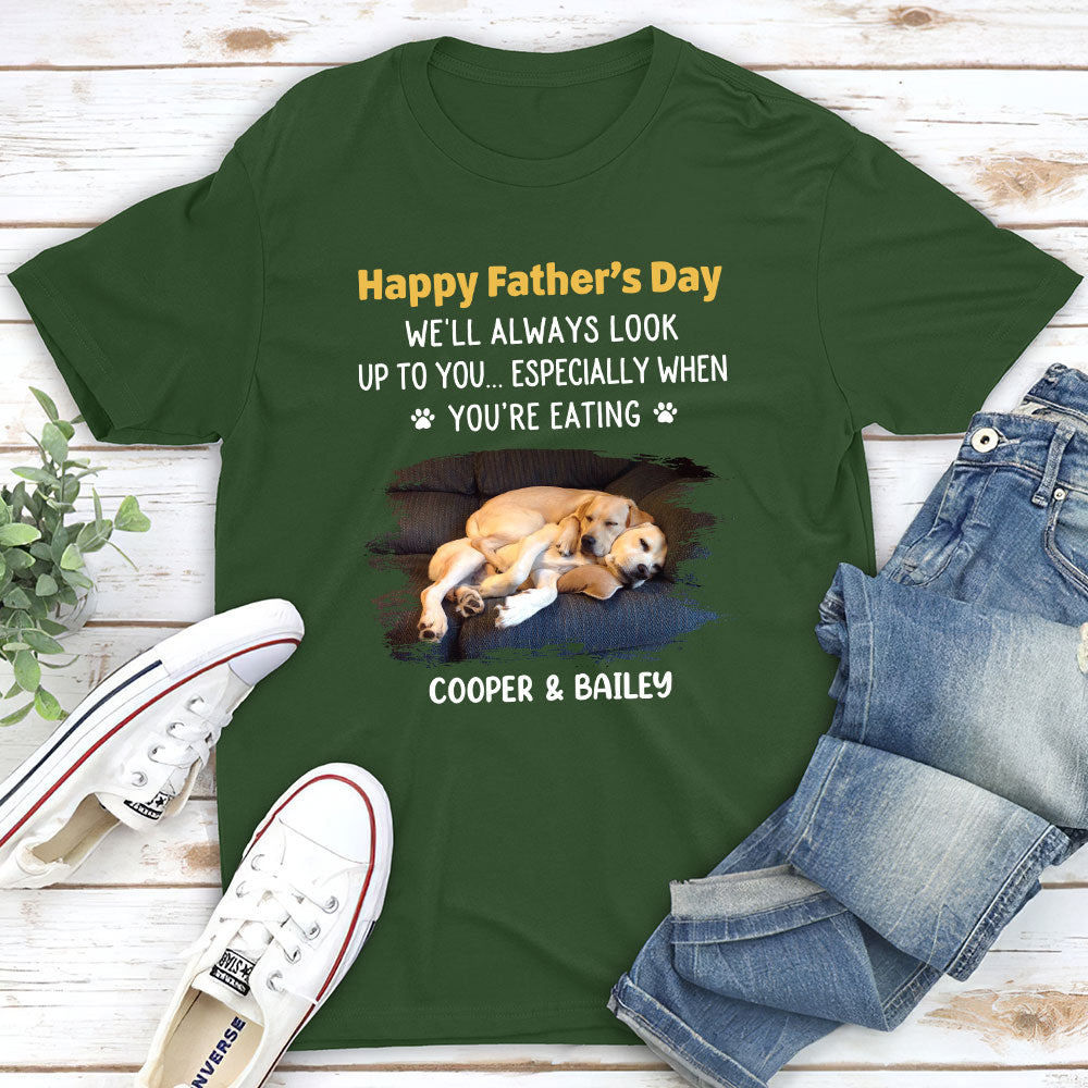 Always Look Up - Customizable Unisex Personalized T - shirt for Pet Lovers