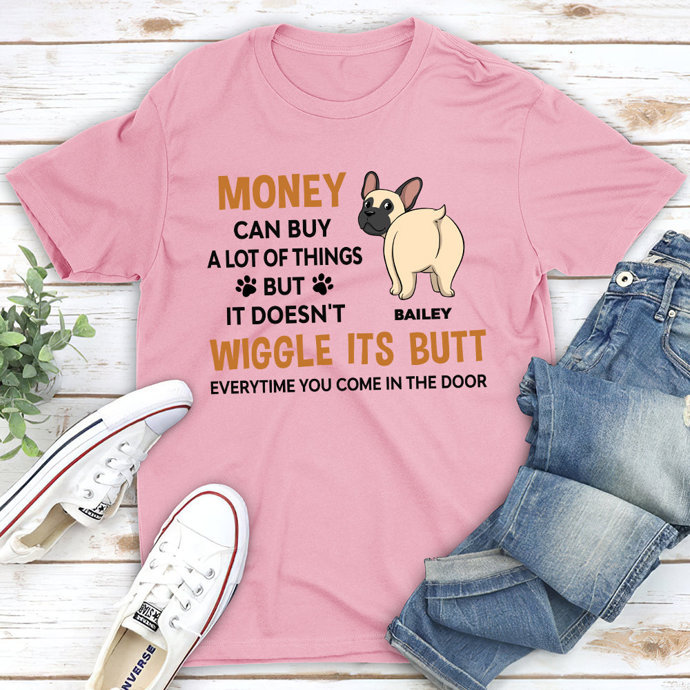 Wiggle Butt 2 - Customizable Unisex Personalized T - shirt for Pet Lovers