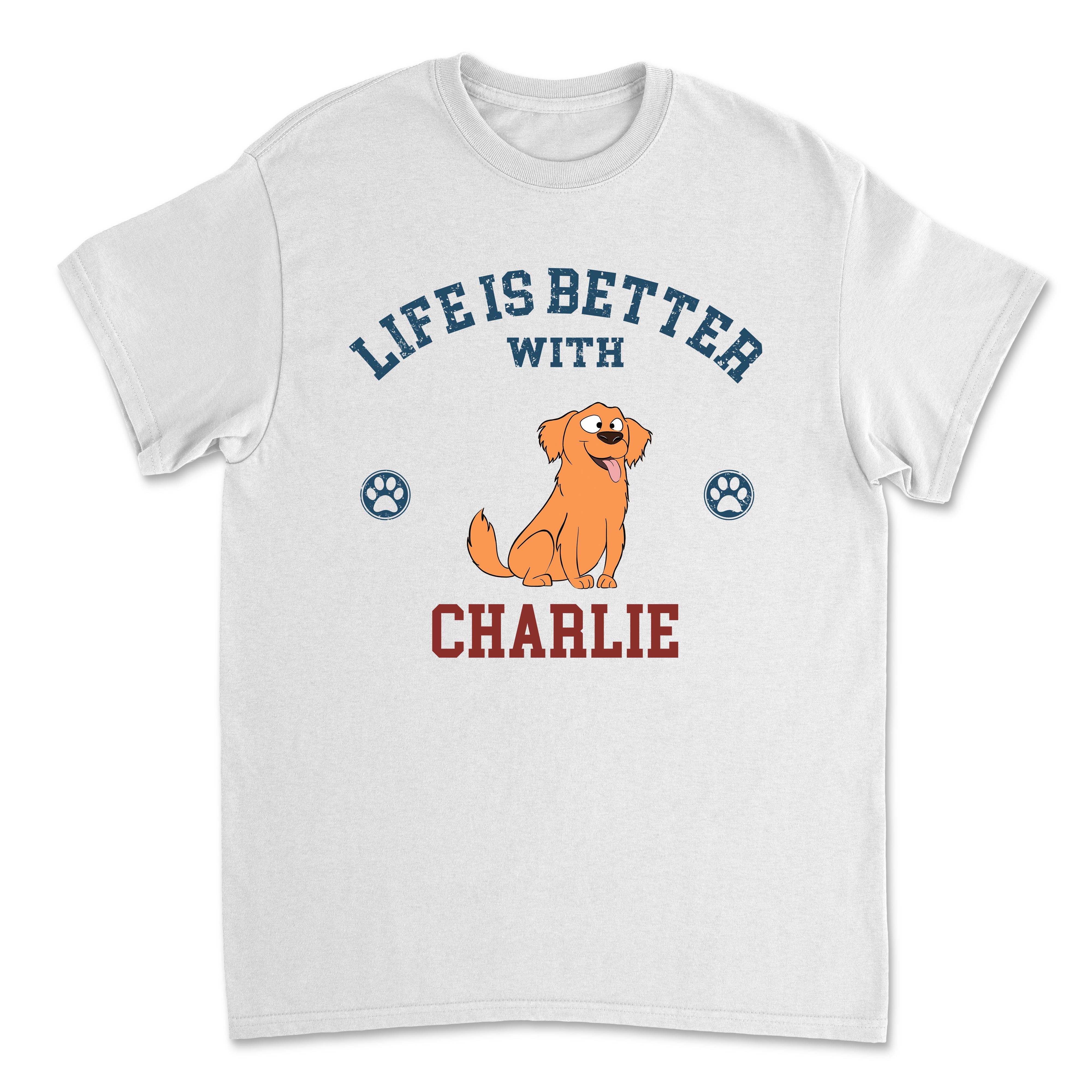 Better Life Retro - Customizable Unisex Pet Lover's Personalized T-shirt