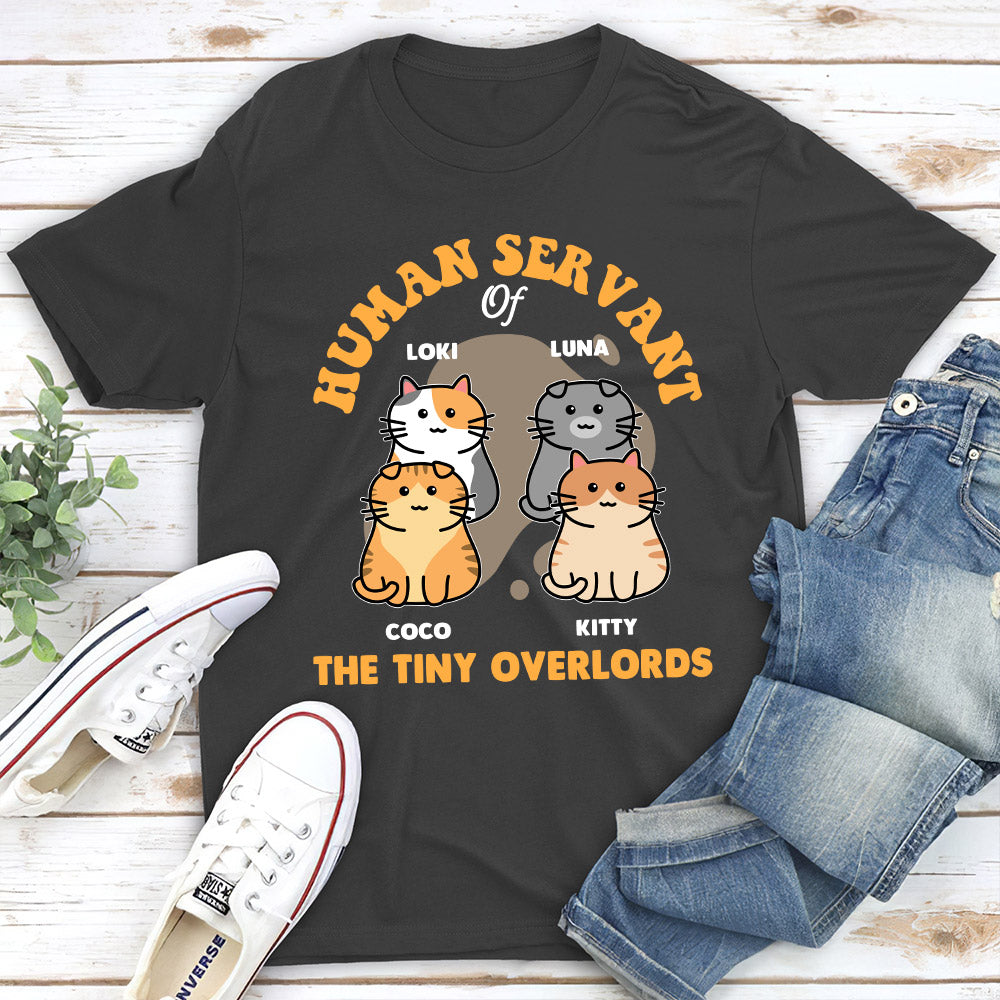 Personalized Custom Unisex 'Servant Of Cute Overlords' T-shirt for Pet Lovers