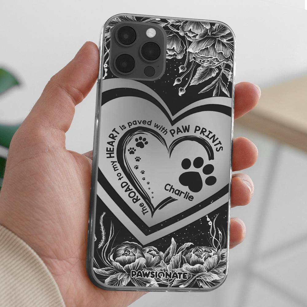 Personalized Road To Heart Flower Pet Phone Case