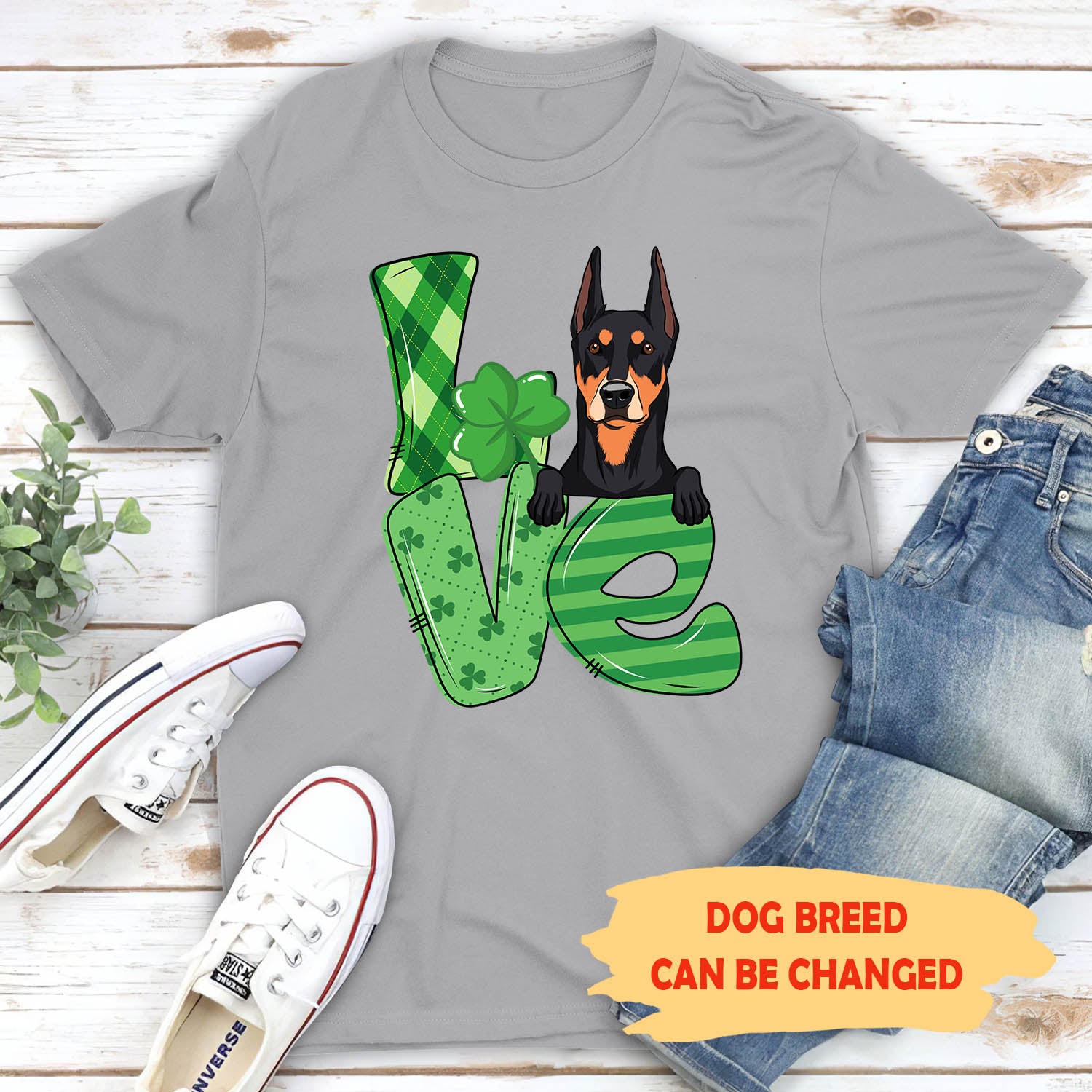 St. Patrick's Day Personalized Unisex T-shirt - Ideal Gift for Dog Lovers