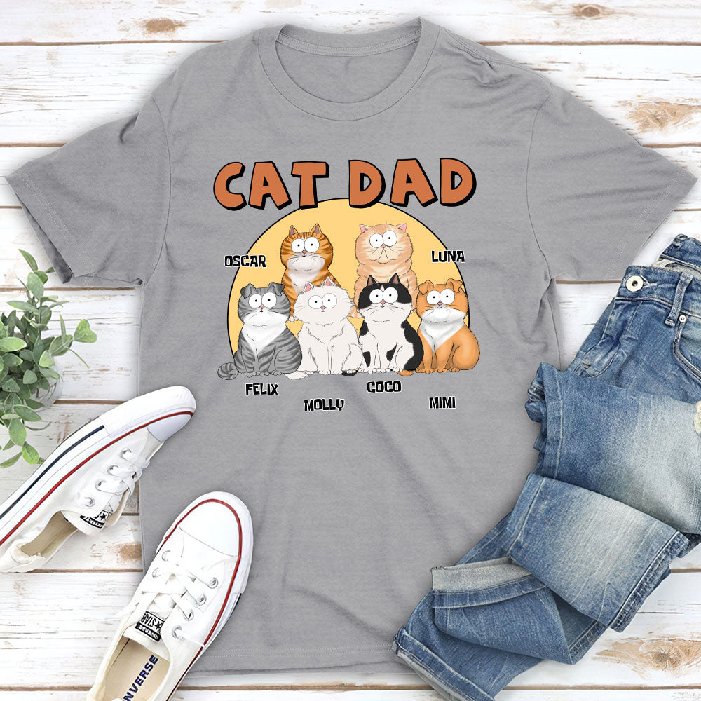 Customizable Cat Mom Circle Unisex T-shirt - Ideal Gift for Pet Lovers