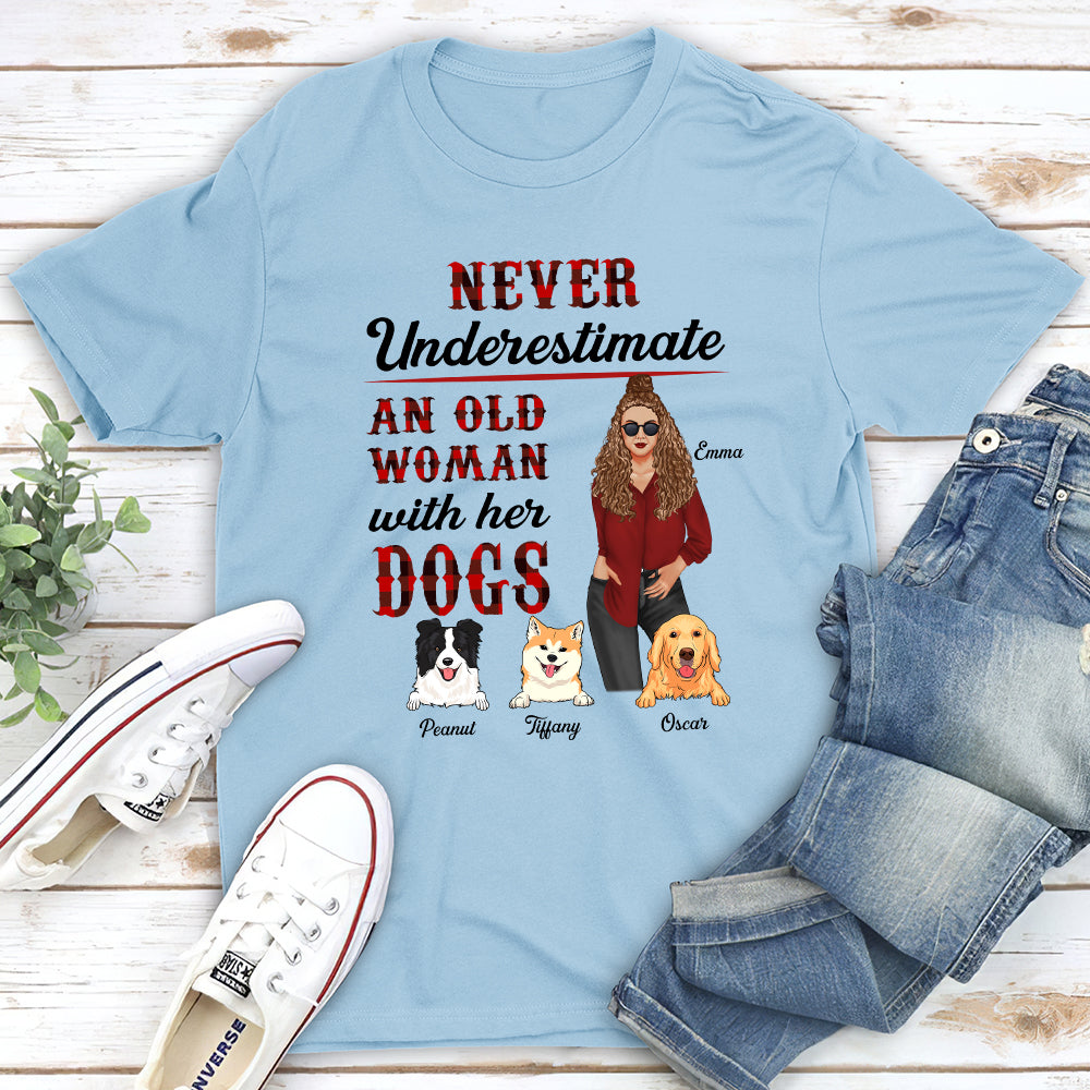 Personalized Custom Unisex 'An Old Woman' T-shirt - Ideal Gift for Pet Lovers