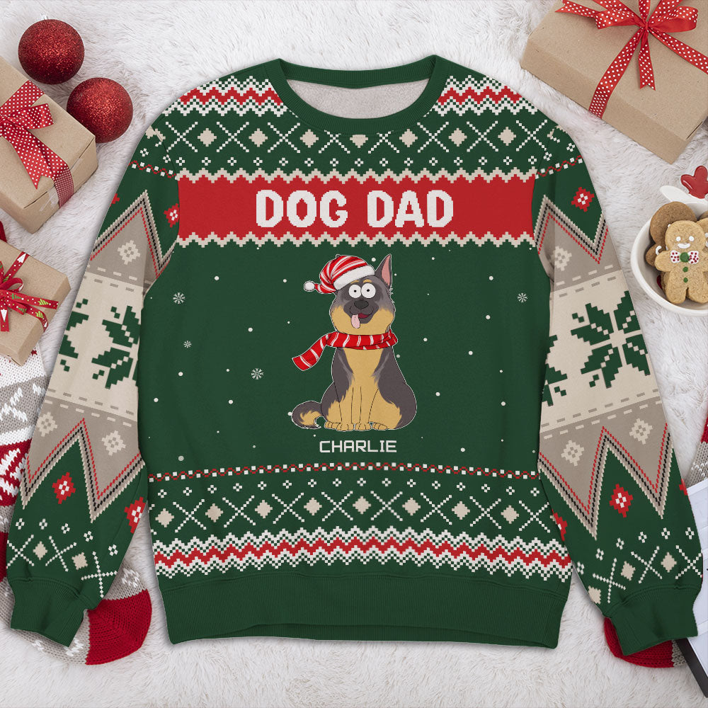 Paw in Snow - Customizable All-Over Print Sweatshirt for Pet Lovers