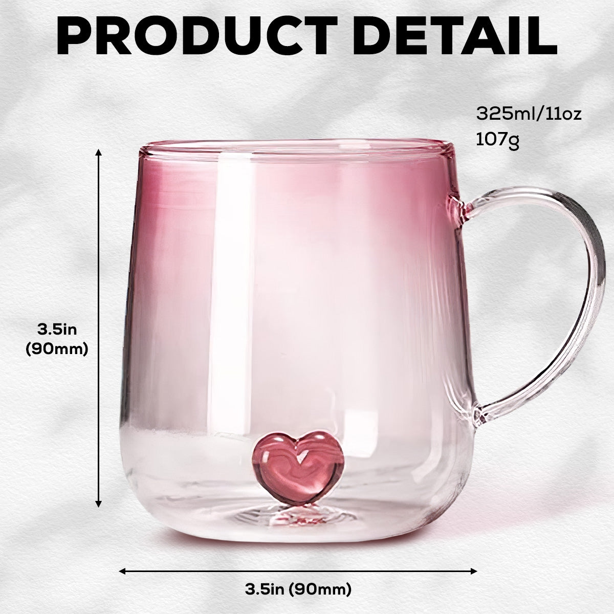 Personalized Dog Mom Chibi Pink Gradient Glass Mug - A Loving Keepsake