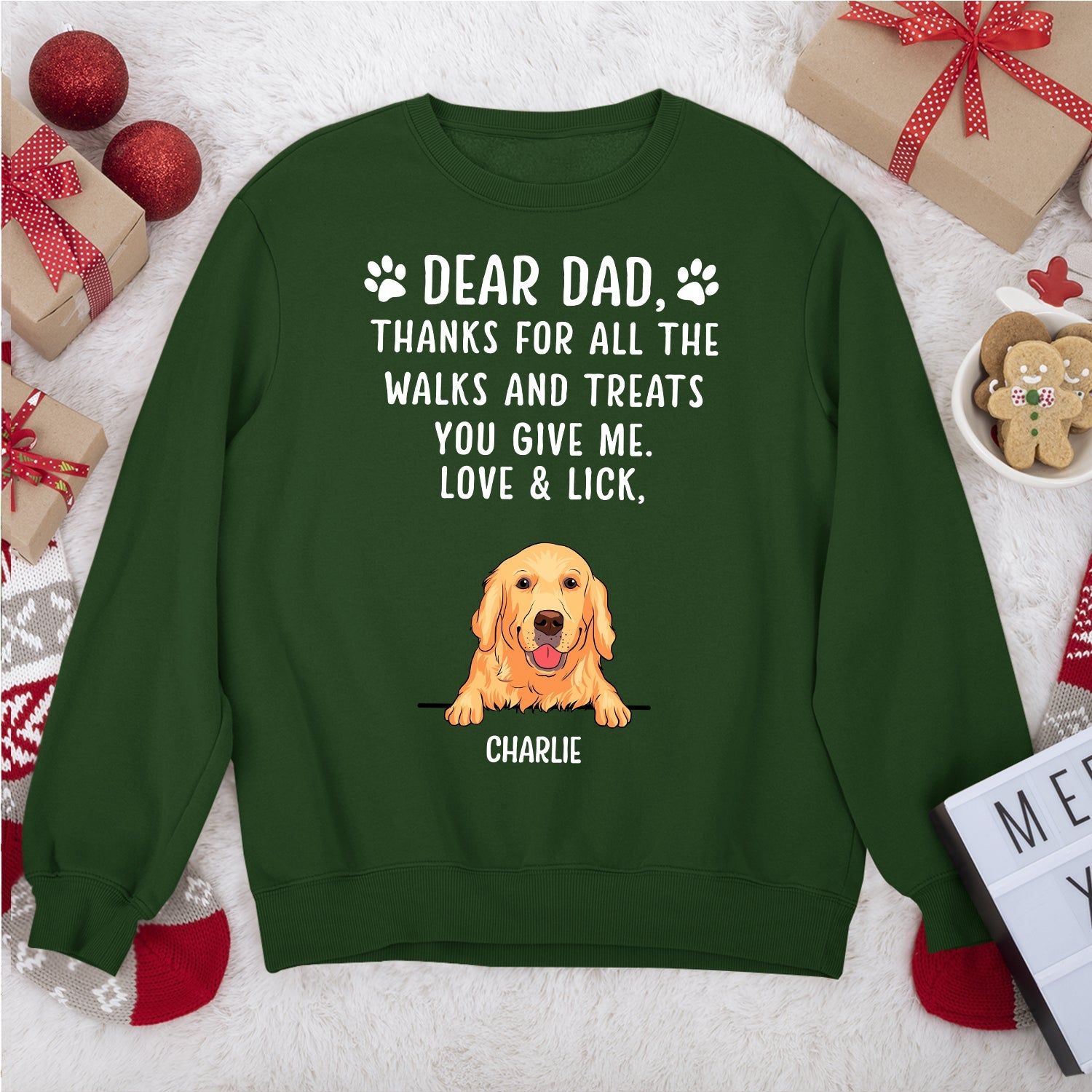 Personalized 'Thanks For All The Treats' Custom Sweatshirt - Ideal Gift for Pet Lovers
