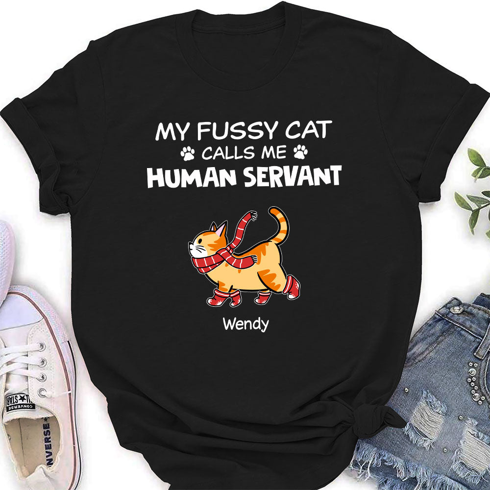 My Fussy Cat - Customizable Personalized Women's T - shirt for Pet Lovers
