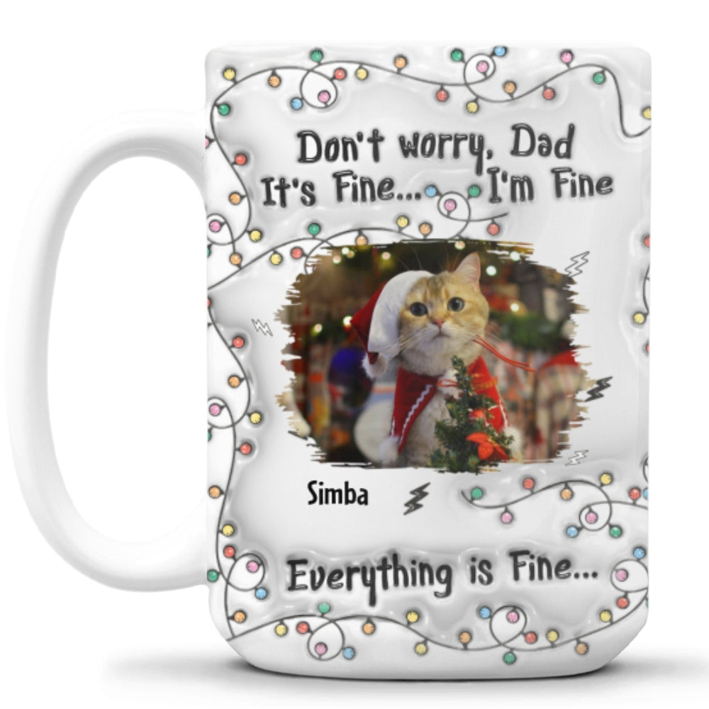 Personalized 3D Inflated Effect Custom Photo Mug - Start Your Day Right