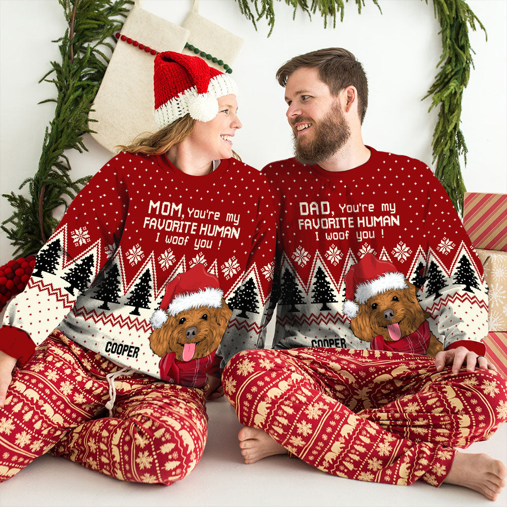 Personalized Custom All-Over-Print Favorite Human Sweatshirt - Ideal Gift for Pet Lovers