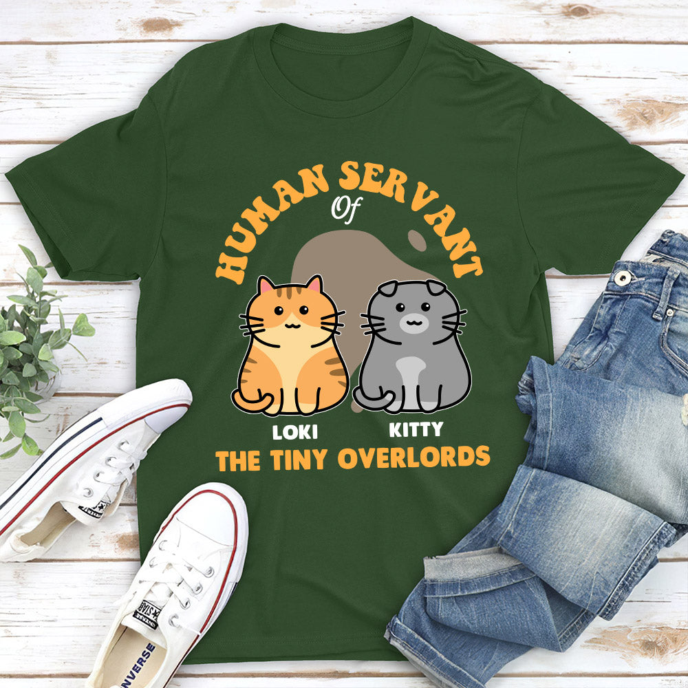 Personalized Custom Unisex 'Servant Of Cute Overlords' T-shirt for Pet Lovers
