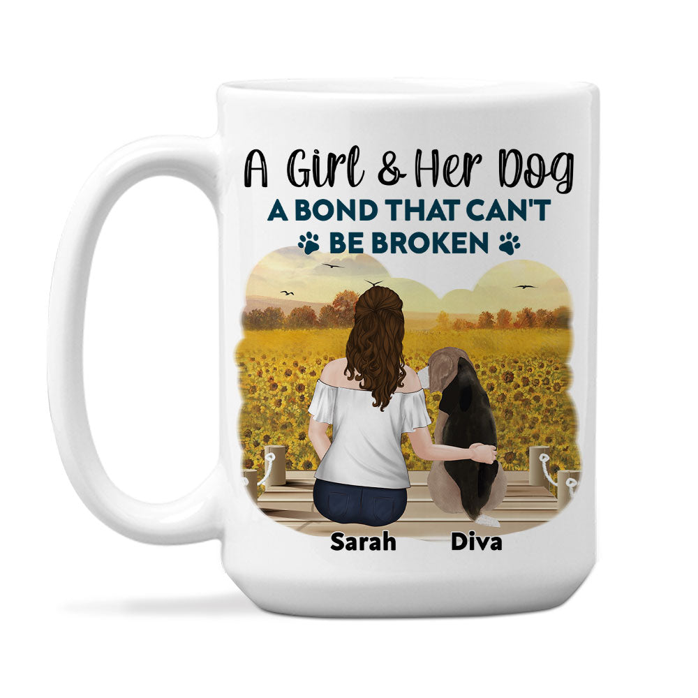 Unbreakable Bond - Customizable Personalized Coffee Mug for Pet Lovers