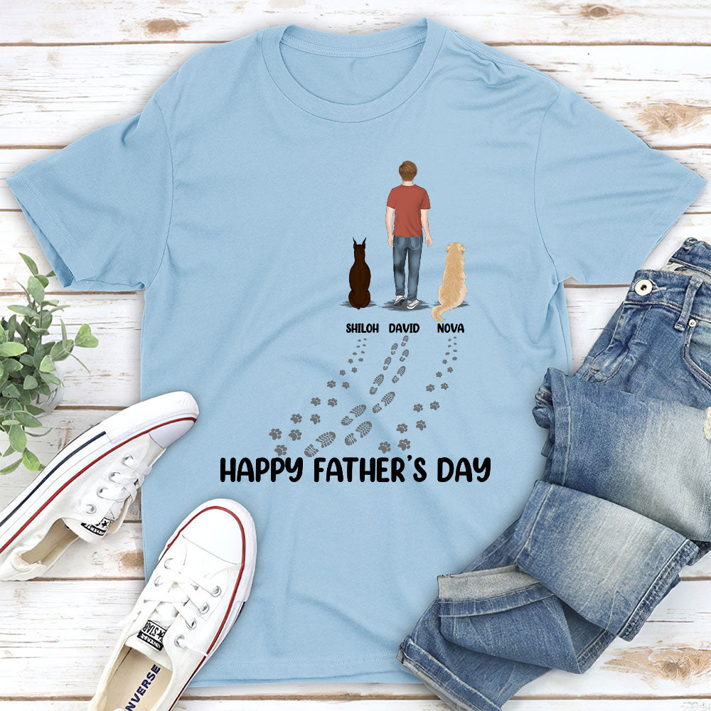 Personalized Unisex T-shirt: Ideal Gift for Dog Dads on Father's Day
