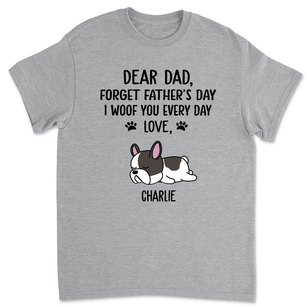 Woof My Dad - Customizable Unisex Personalized T-shirt for Pet Lovers