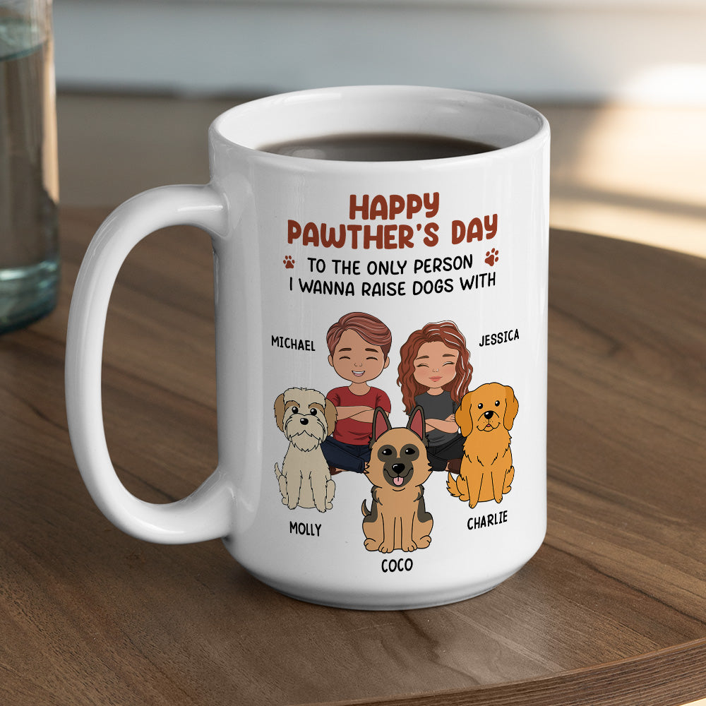 Personalized Custom Coffee Mug for Your Furry - Loving Partner: The Only One You Wanna Raise Dogs With
