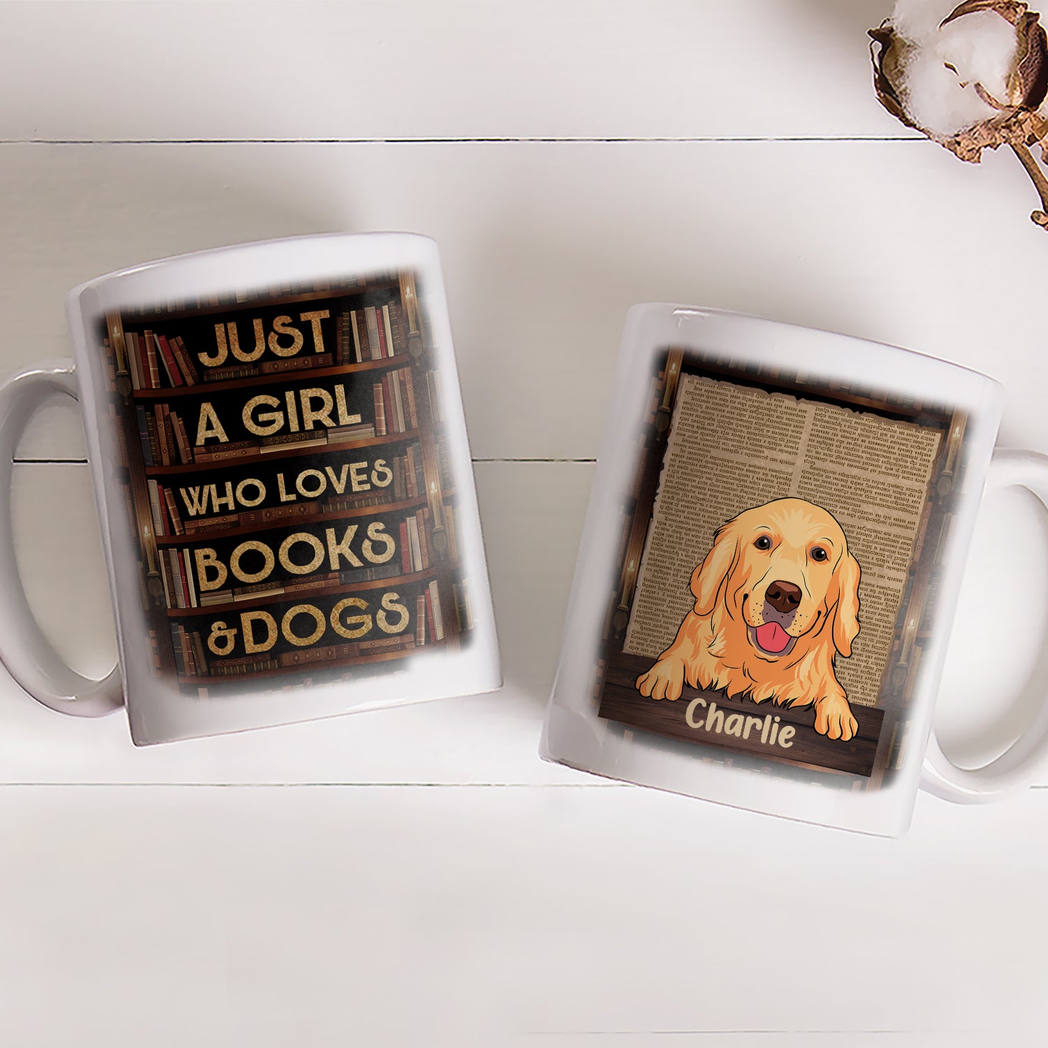 Just A Girl - Customizable Personalized Coffee Mug for Pet Lovers