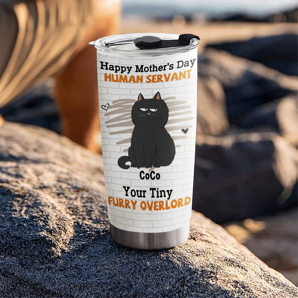 Personalized Tiny Cat Overlord Custom Tumbler - Express Your Style