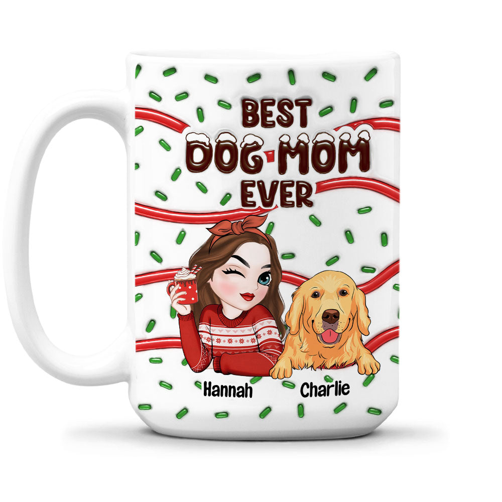 Top - Rated Personalized 3D Inflated Effect Mug for Dog Moms and Dads
