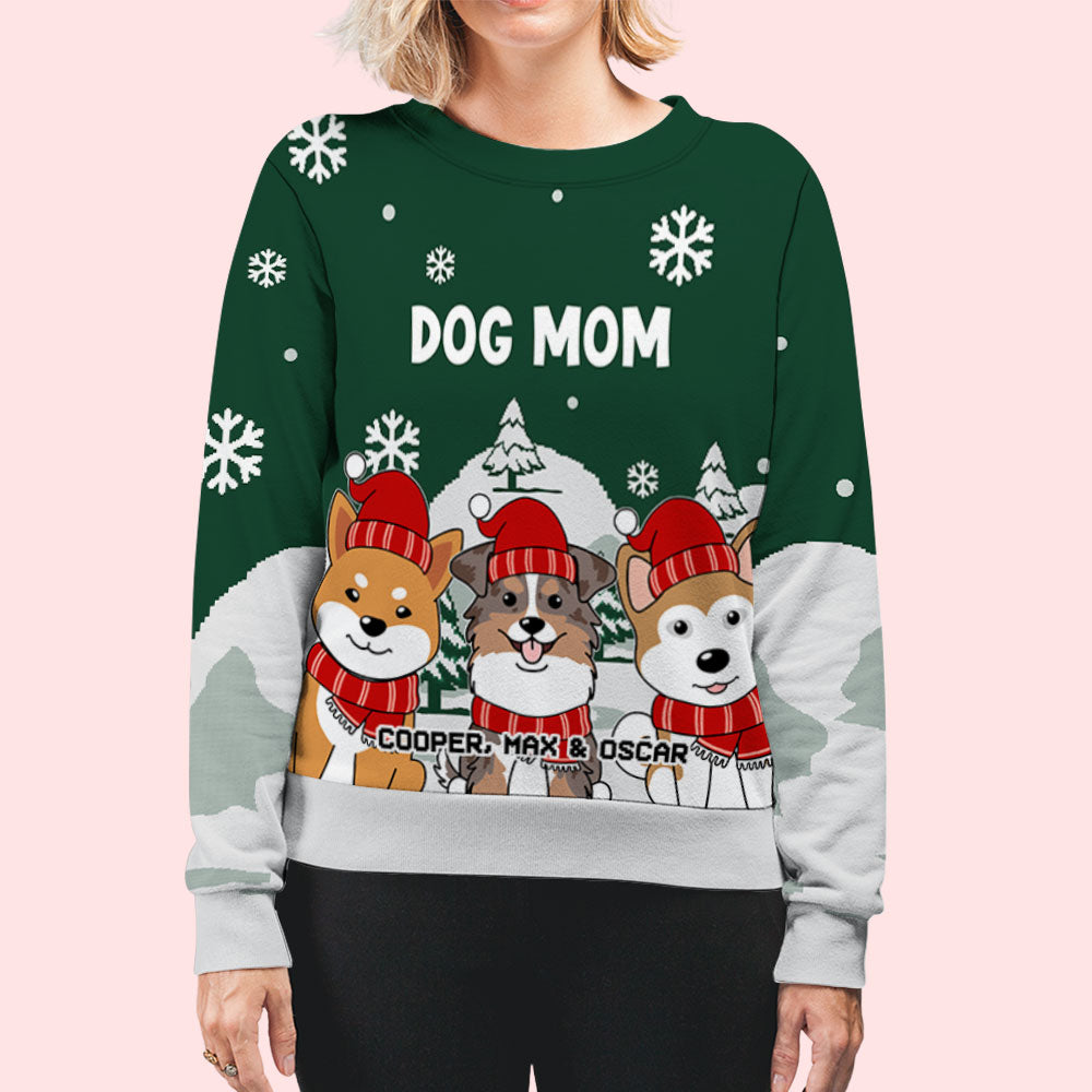 Personalized Pet - Cozy Pawlidays All - Over - Print Unisex Sweatshirt