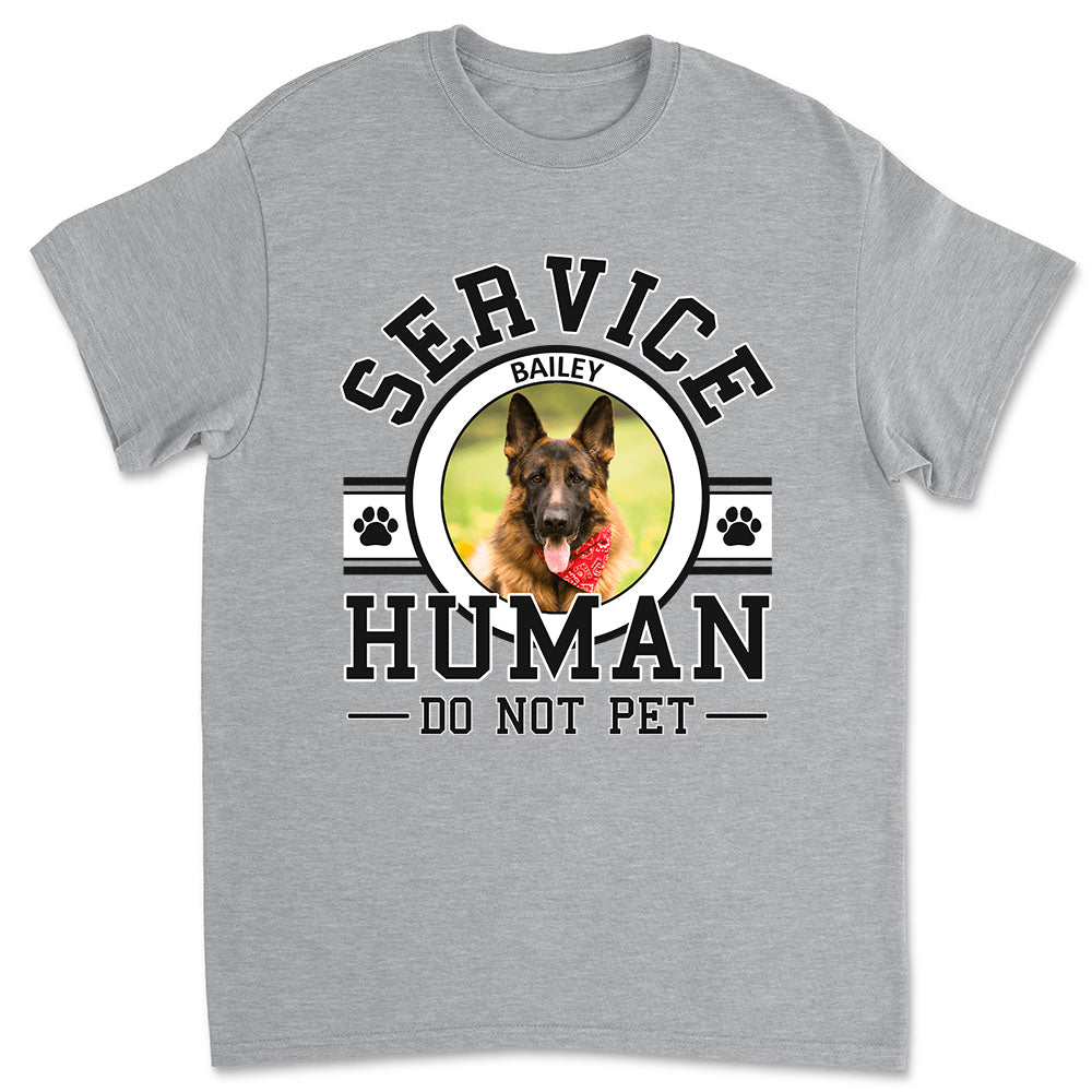Customizable Unisex Personalized Pet Lover T-shirt with Human Photo