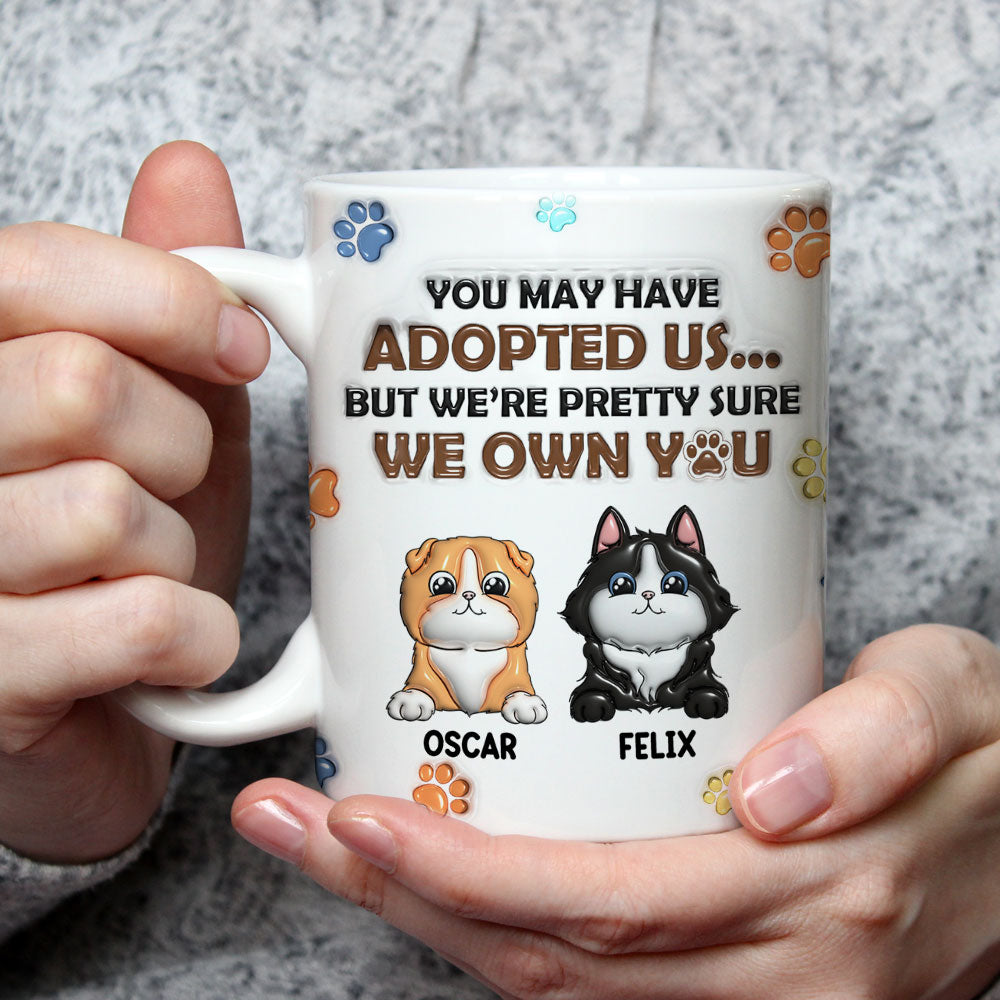 Personalized Custom 3D Inflated Effect Mug for Cat Lovers