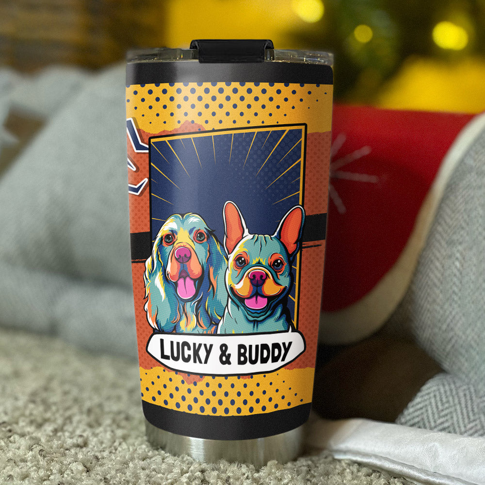 The Dog Family Personalized Custom Tumbler - High - Quality, Long - Lasting Drinkware