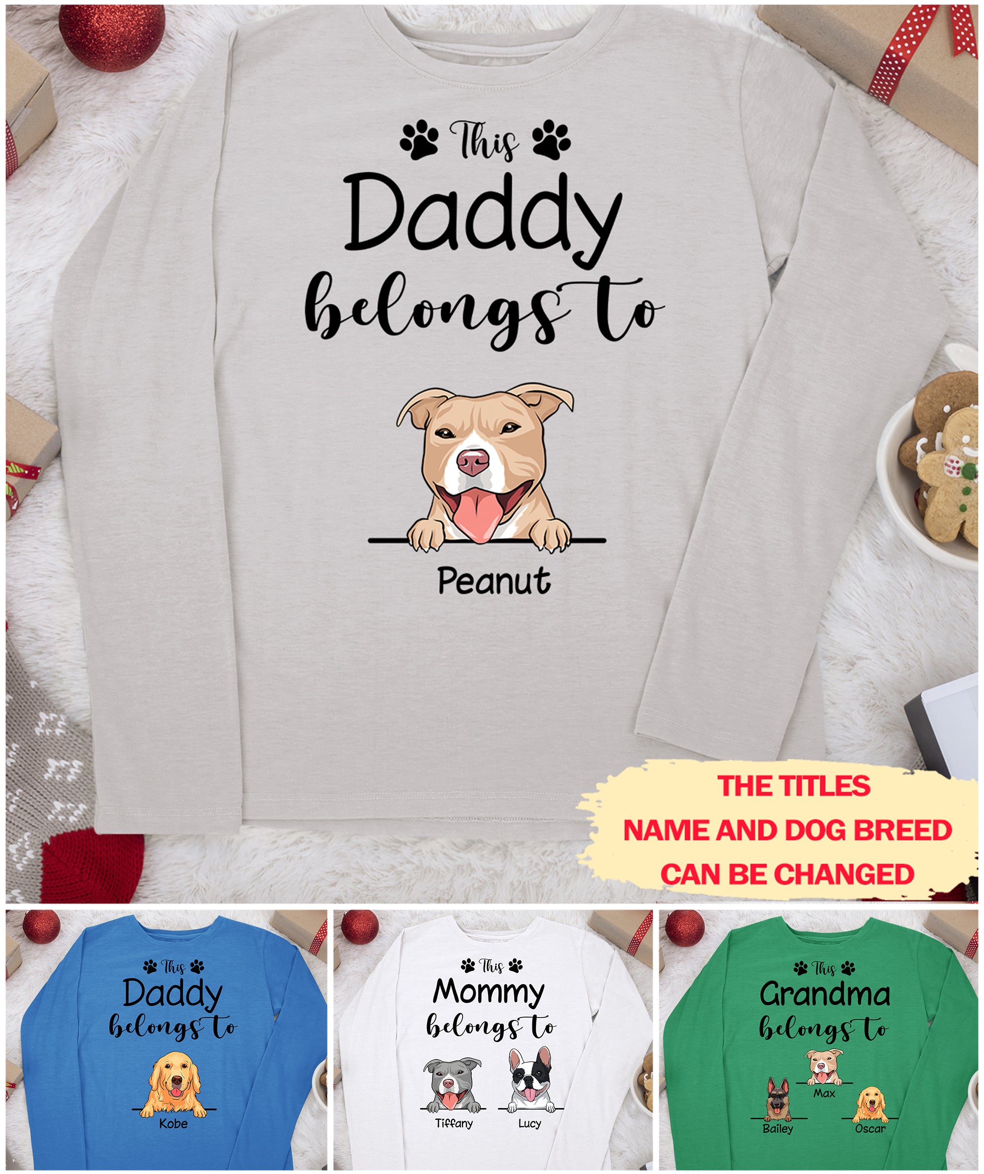 Personalized Classic Long Sleeve T-shirt for Pet Lovers