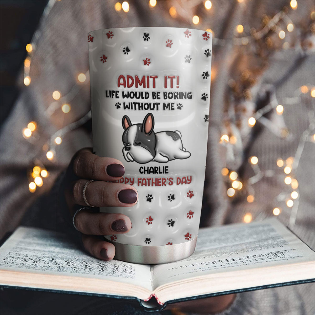 Admit It Version Pets - Personalized 3D Inflated Effect Custom Tumbler for Unique Expression