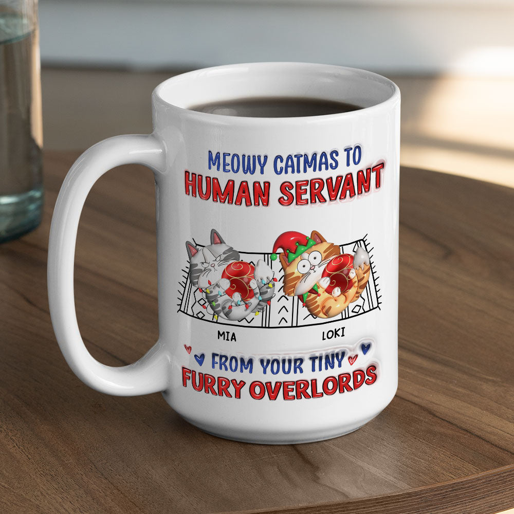 Meowy Catmas Personalized 3D Inflated Effect Custom Mug for Your Loved Ones