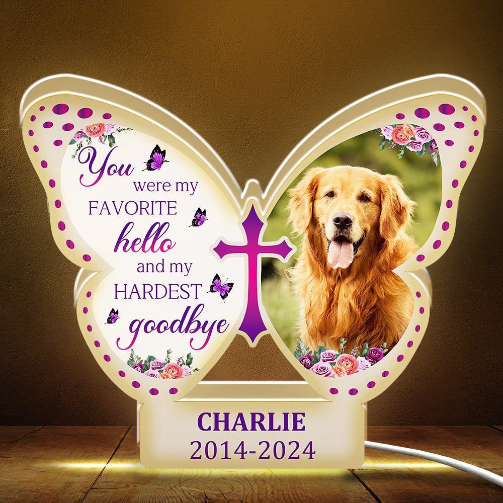 Personalized Dog Memorial Light Box: Cherish the Fondest Memories and Farewells