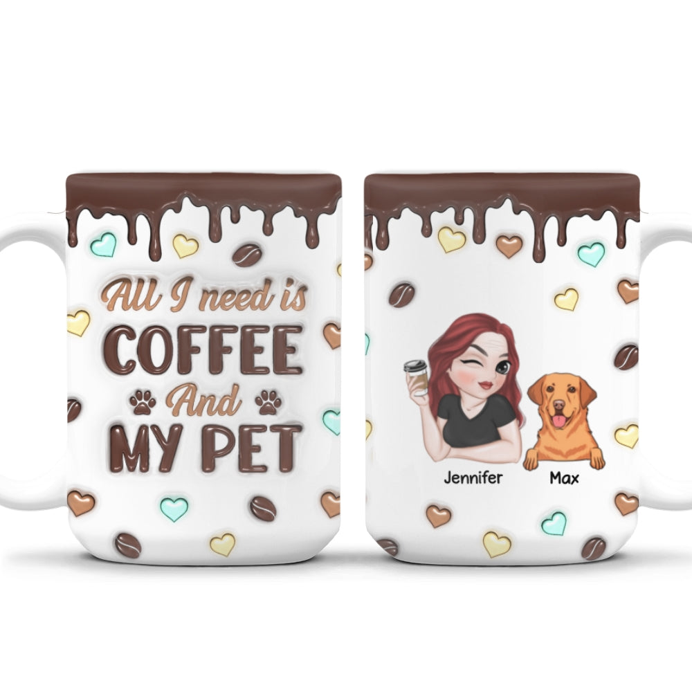 Customizable 3D Inflated Effect Personalized Coffee and Beverage Mug