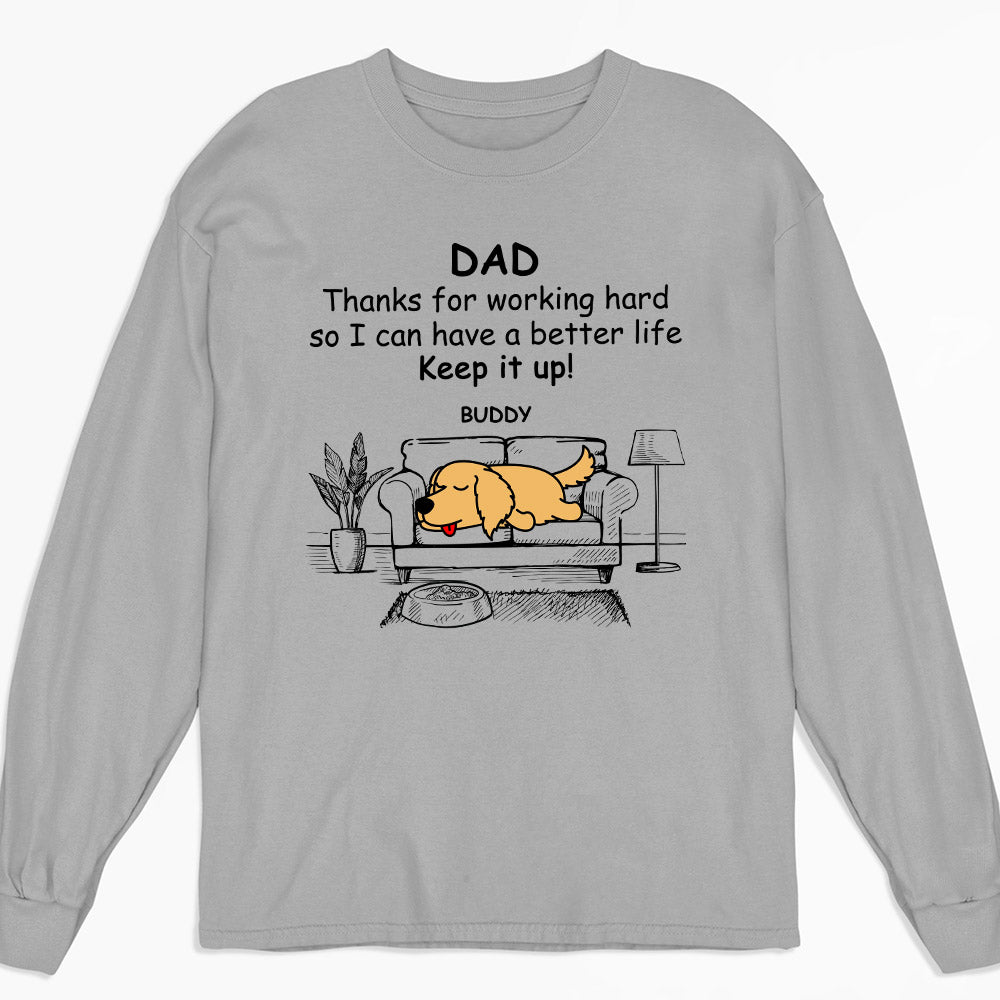 Personalized Custom Long Sleeve T - shirt: Ideal Gift for Pet Lovers