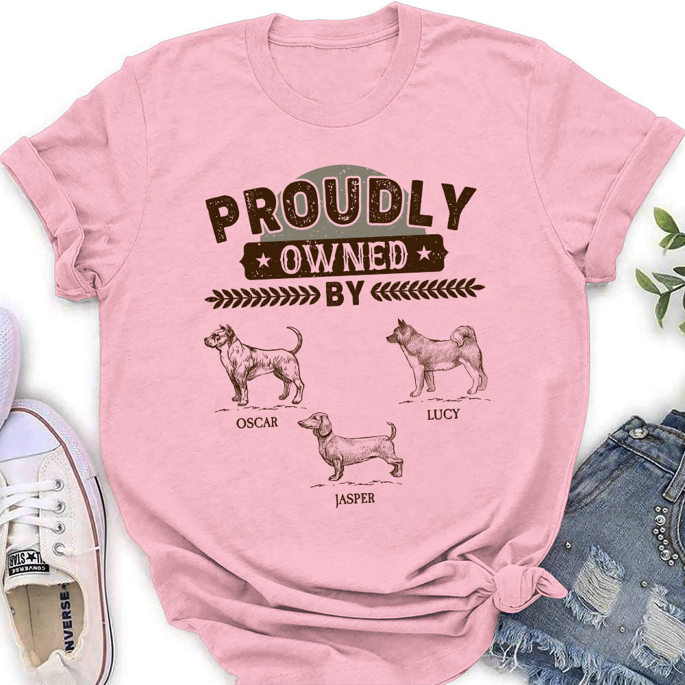Personalized Custom Women's Pet Lover T-shirt - A Proud Ownership
