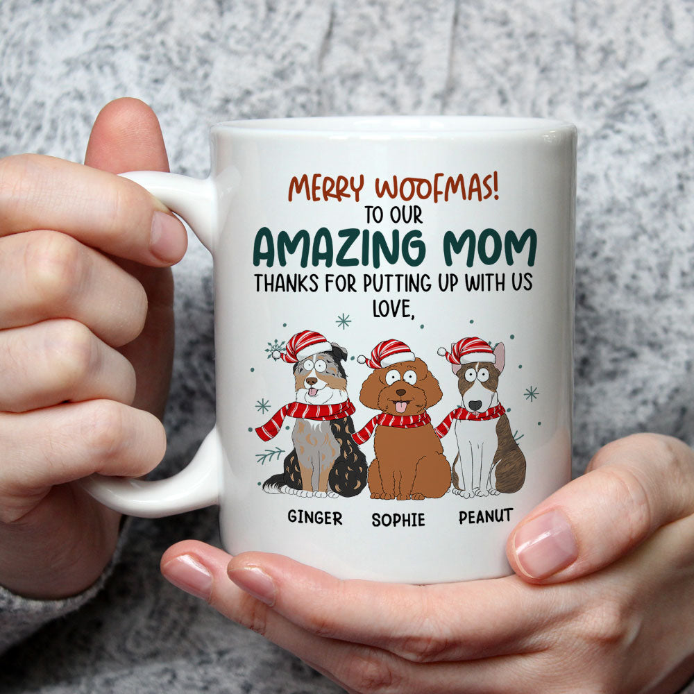 Funny Woofmas - Customizable Personalized Coffee Mug for Pet Lovers