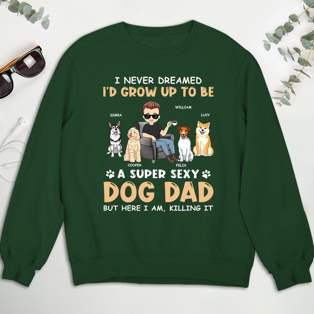 Sexy Personalized Custom Dad & Mom Sweatshirt - Ideal Gift for Pet Lovers