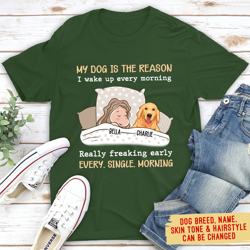 Personalized Unisex 'My Dog Is The Reason' T-shirt - Ideal Gift for Pet Lovers