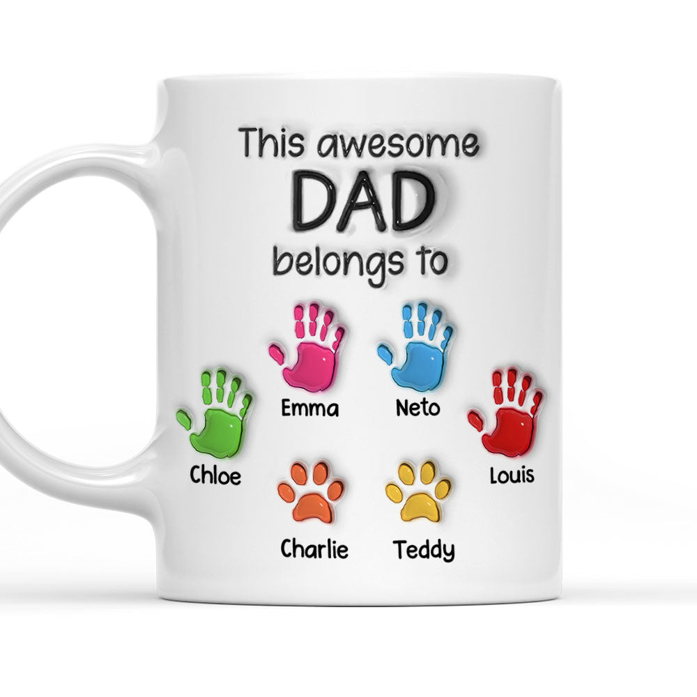 Personalized 3D Inflated Effect Mug: A Perfect Gift for Dads and Grandpas