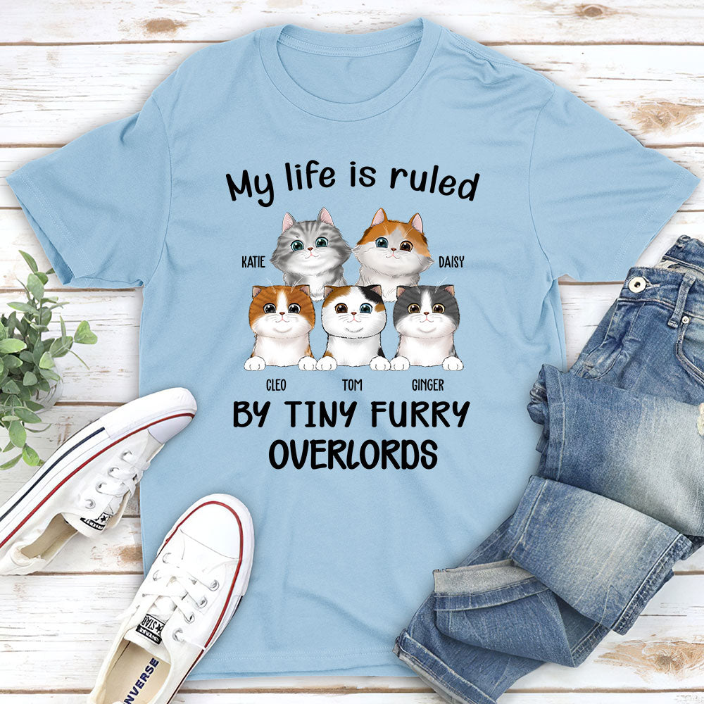 Personalized Unisex 'Ruled By Cats' T-shirt - Ideal Gift for Pet Lovers