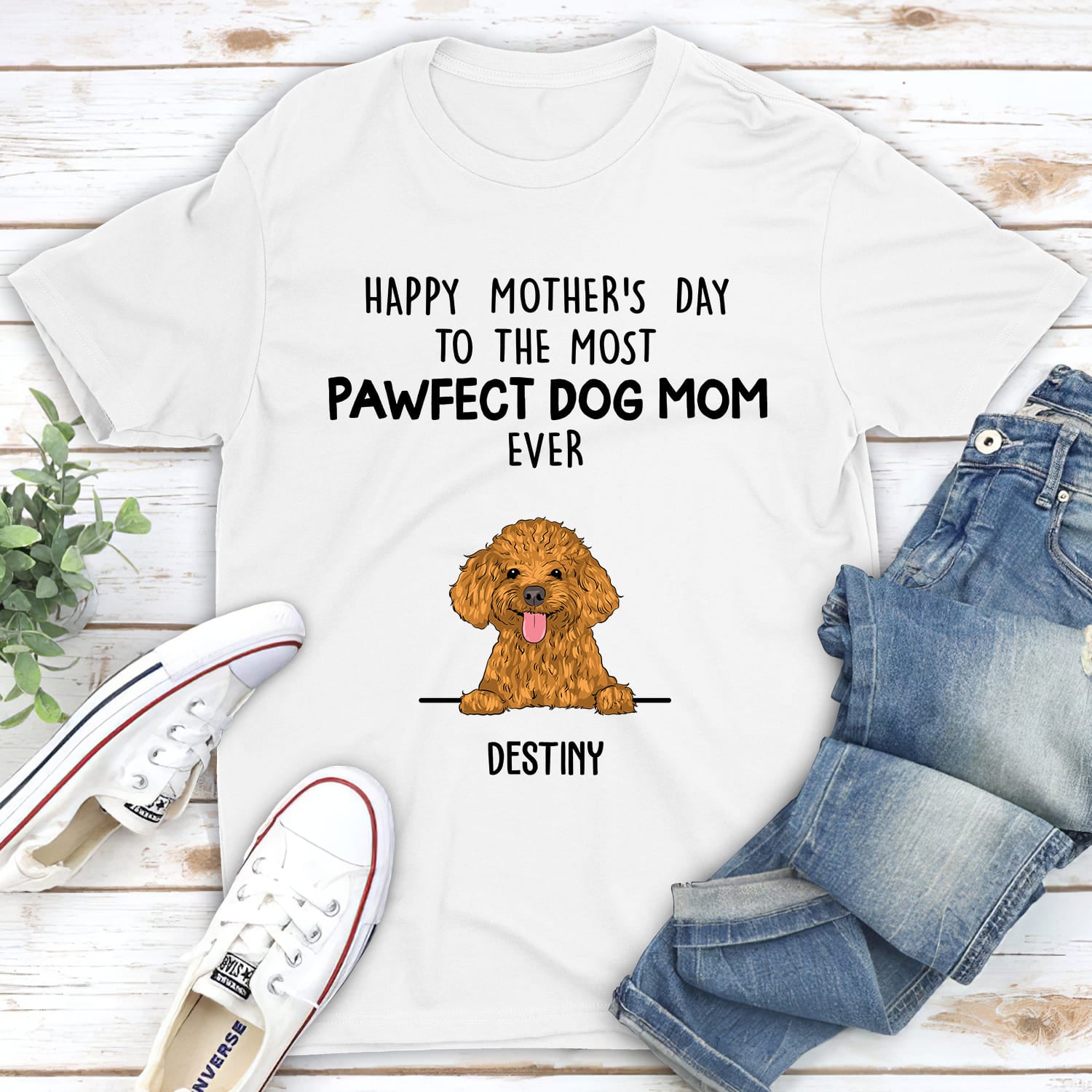 Pawfect Personalized Custom Unisex Dog Mom T-shirt - Ideal Gift for Pet Lovers