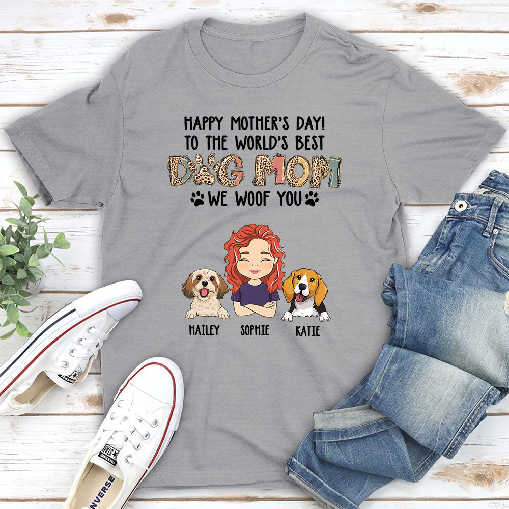 To The Most Wonderful Mom - Customizable Unisex Personalized T-shirt for Pet Lovers