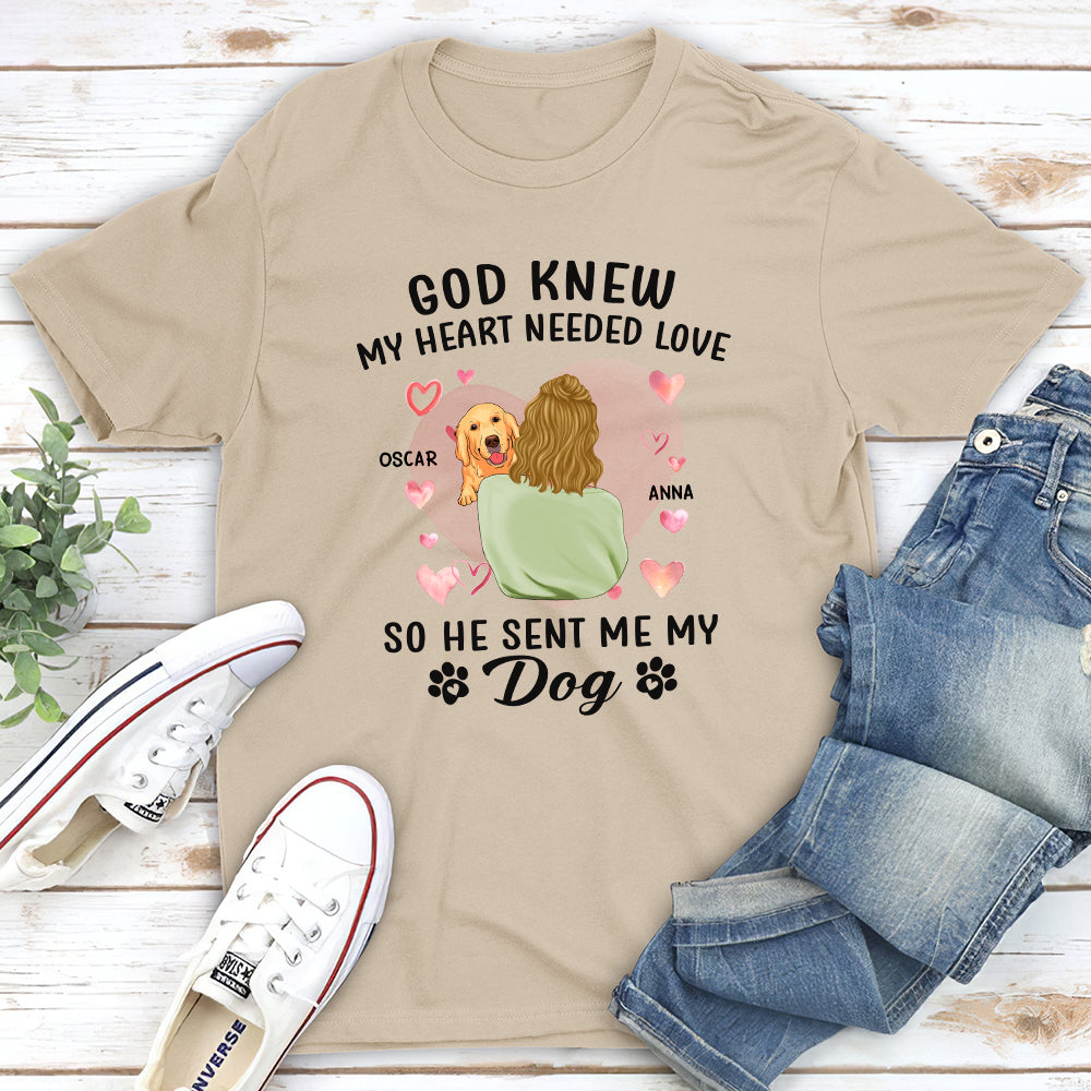 Personalized God Knew My Heart Unisex T-shirt - Ideal Gift for Pet Lovers