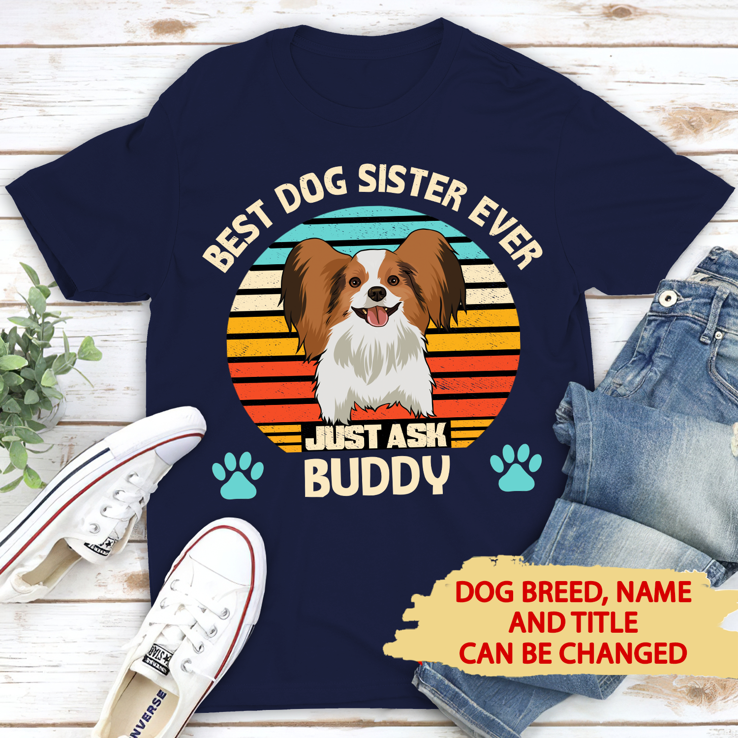 Best Dog Dad/Mom Personalized Custom Unisex T-shirt - Ideal Gift for Pet Lovers