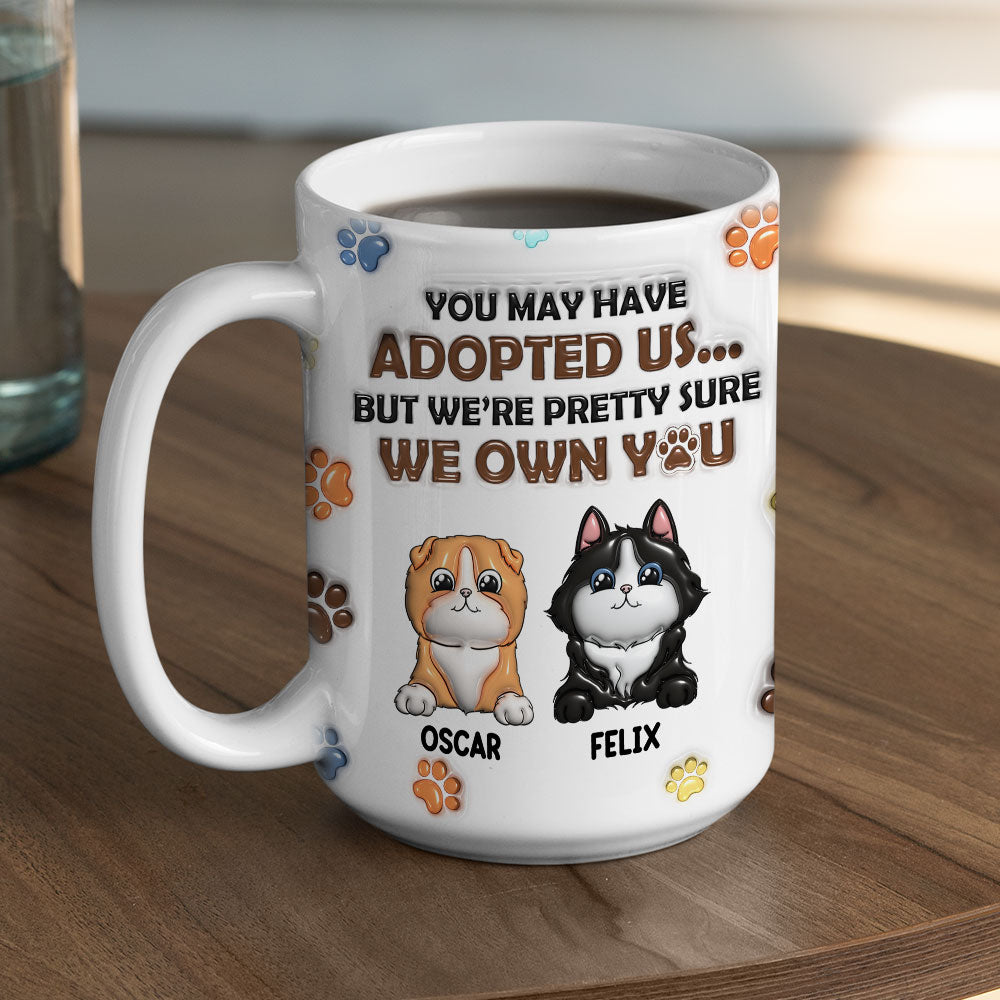 Personalized Custom 3D Inflated Effect Mug for Cat Lovers