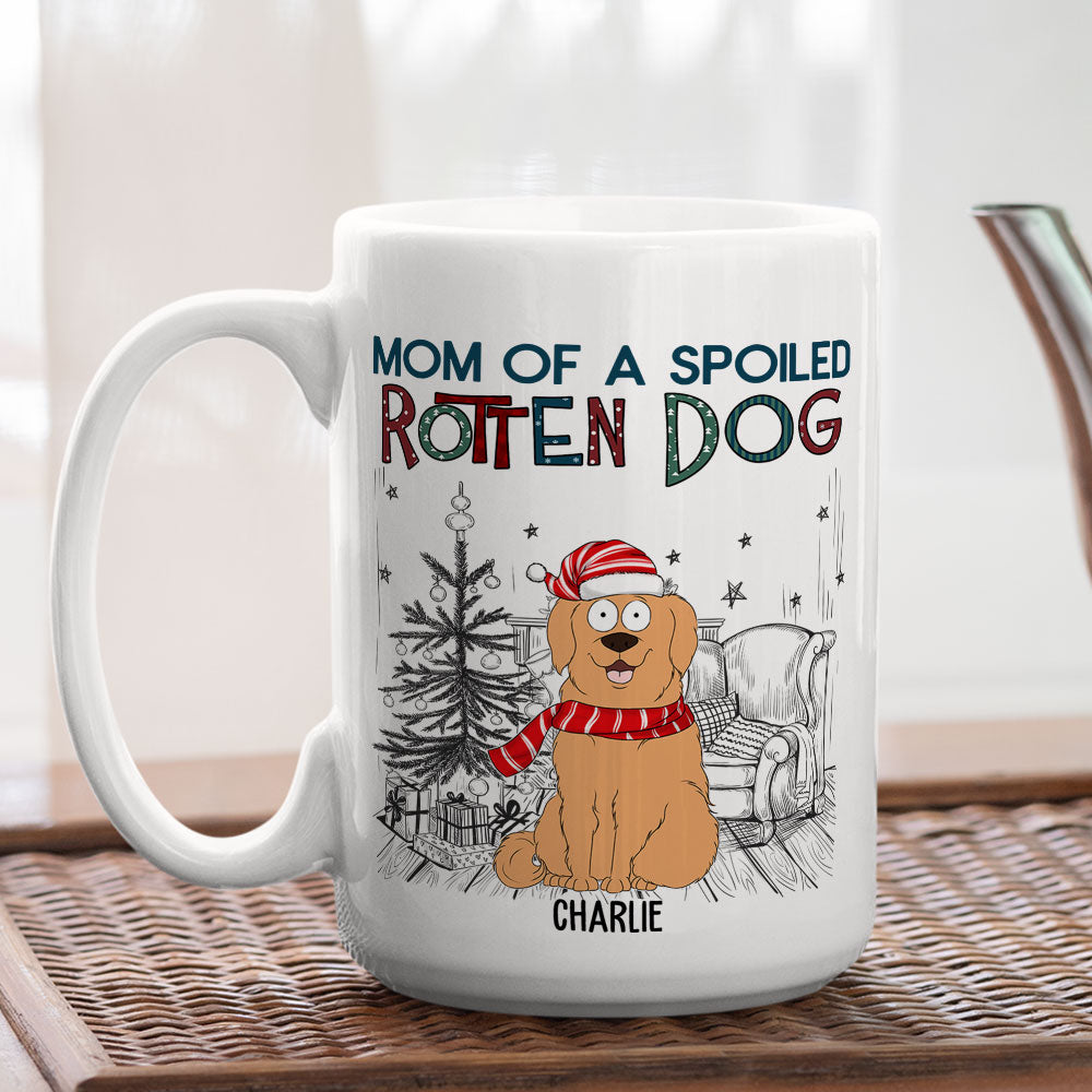 Personalized Custom Coffee Mug for Spoiled Dog Dads
