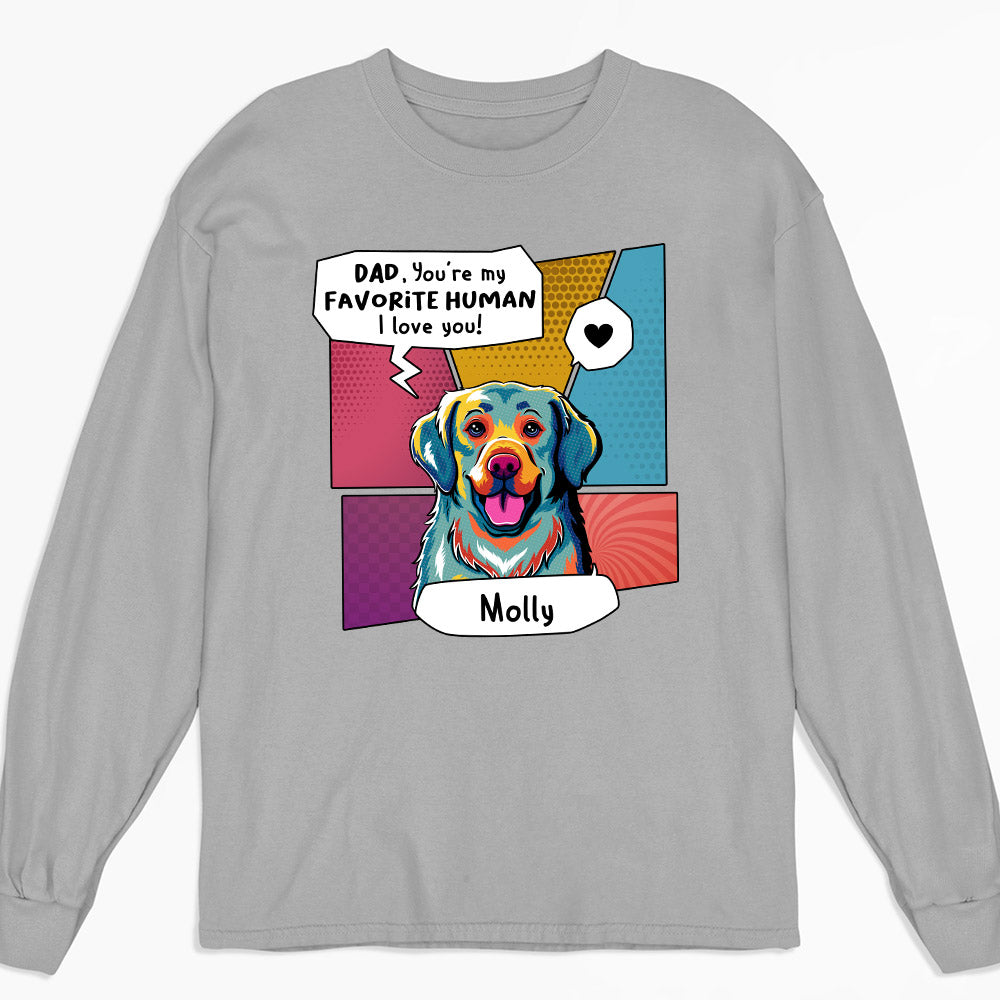 Pop Art Personalized Custom Long Sleeve T - shirt: A Favorite for Human and Pet Lovers